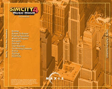 SimCity 4: Rush Hour Soundtrack (2003) - Soundtracks - Simsoundtracks.com