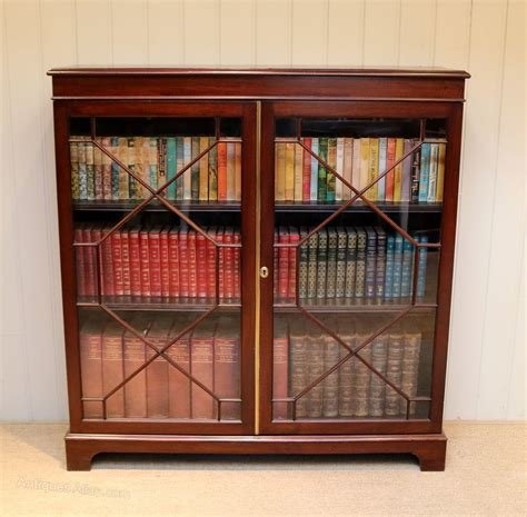 Edwardian Mahogany Glazed Bookcase Antiques Atlas