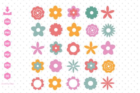 Cuteflower Svg Bundle Flower Svg Design Graphic By Jaroensvgdesign