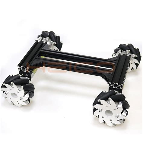 Mecanum Wheel Heavy Metal Smart Car Chassis With 37mm 12v Servo For