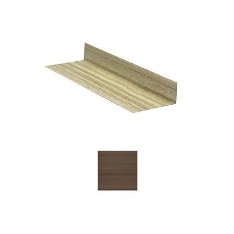 Vesta Steel Siding L Flashing Hd Woodgrain Aged Walnut