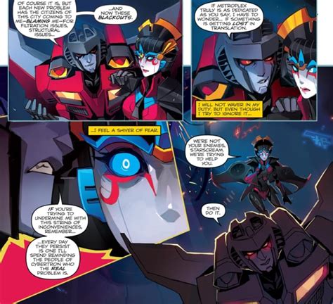 House Of Cards But With Robots Transformers Comic Books Explore Politics Gender And Romance