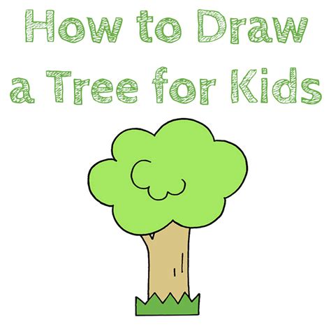 How To Draw A Tree For Kids How To Draw Easy