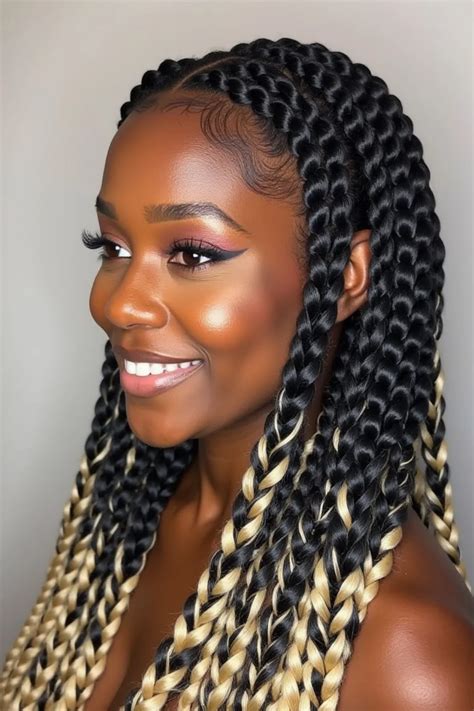 28 Stunning Black And Blonde Braids For 2025 Glam Trove