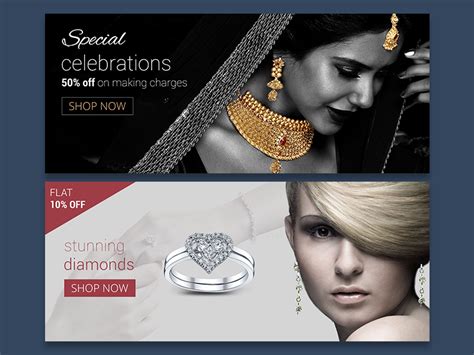 Jewellery Website Banners On Behance