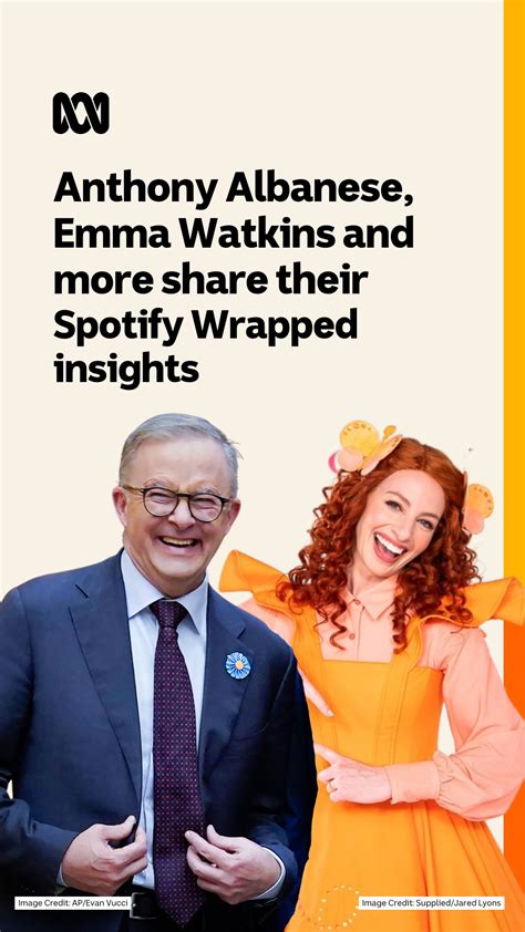 Anthony Albanese Emma Watkins And More Share Their Spotify Wrapped Insights Abc News