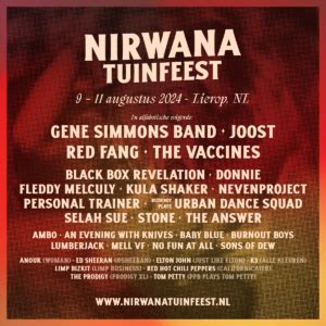 Complete Line Up Nirwana Tuinfeest Nirwana