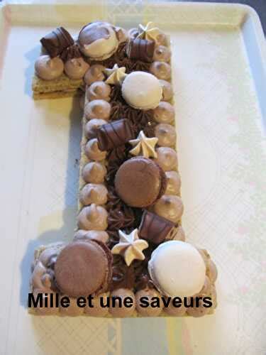 Number Cake Au Chocolat Au Lait Et Gianduja De Mille Et Une Saveurs