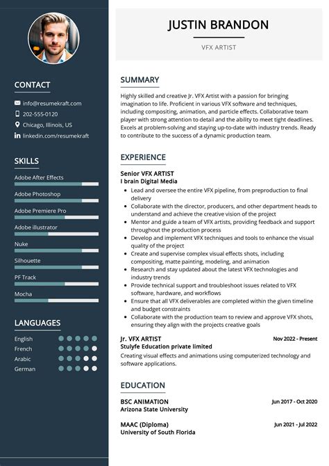 Vfx Artist Resume Example In 2025 Resumekraft