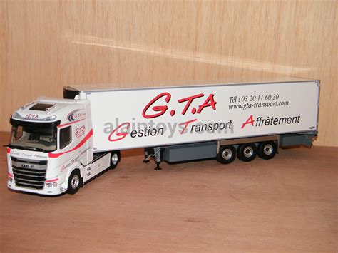 NOUVEAU DAF XG REMORQUE CHEREAU TRANPORTS GTA ELIGOR 1 43 Réf 117665