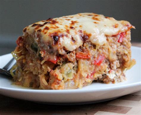 Sausage And Peppers Spaghetti Squash Casserole Smile Sandwich