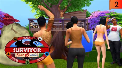 We Built A Treehouse Sims Survivor Blood Vs Water Ep The Sims