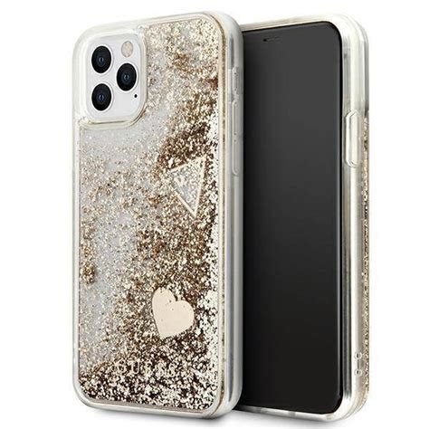 Oryginalne Etui Iphone 11 Pro Guess Hardcase Glitter Charms