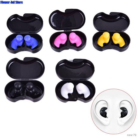 นอนไม่หลับ Silicone Sleeping Ear Plugs Sound Insulation Ear Protection