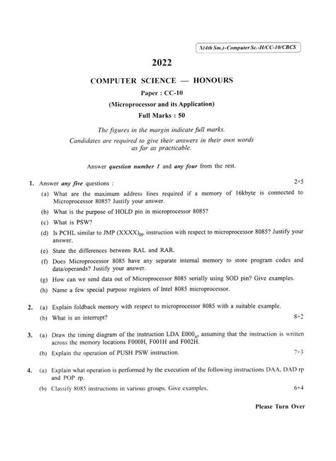 File Cu 2022 B Sc Honours Computer Science Semester 4 Paper Cc 10 Qp