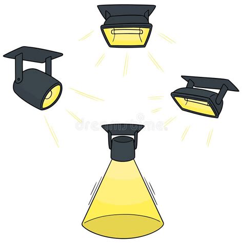 Vector Set Of Spotlight Stock Vector Illustration Of Hand 118686395