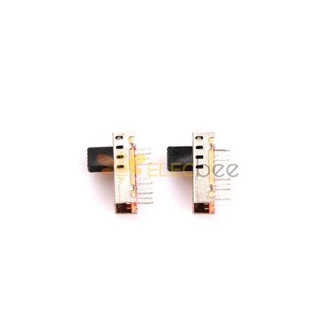 10Pcs Slide Switch SS 2P4T SS24E01 With Light Hole Miniature For