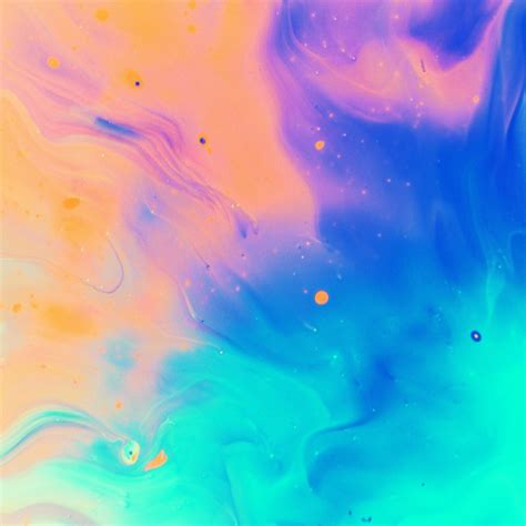 Blend Color Rainbow Paint Ink Pastel Pattern iPad Air Wallpapers Free Download