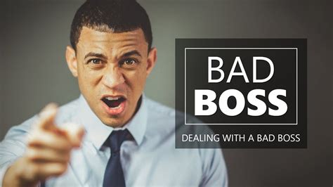 Bad Bosses How To Deal With A Bad Boss And Improve Your Work Life Youtube