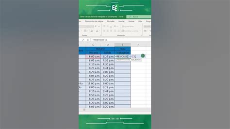 Cómo Calcular Las Horas Trabajadas En Excel Excel Microsoftexcel