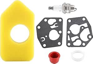 Carburetor Diaphragm Gasket Kit Air Filter Spark Plug Kit For Briggs