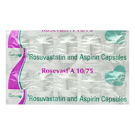 Buy ROSEVAST A 10 75mg Capsule 10 S Online At Upto 25 OFF Netmeds