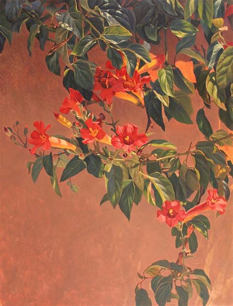 Trumpet Vine Painting By Jim Grady