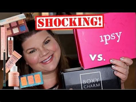 Boxy Charm Vs Ipsy Plus Unboxing Try On Youtube