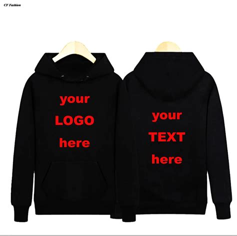 Custom logo sweatshirt DIY casual hoodies pullovers men uniform mens ...