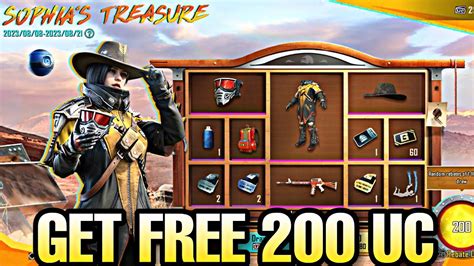 Sophia Treasure Event Explain In Pubg Mobile Sophias Treasure Free Uc