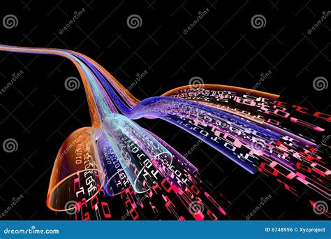 Fluxo De Dados Ilustra O Stock Ilustra O De Matriz