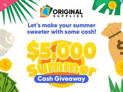 Win 500 From Original Supplies Sweep Geek