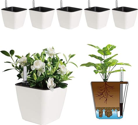 Amazon Self Watering Pots Sets Self Watering Planter Pots