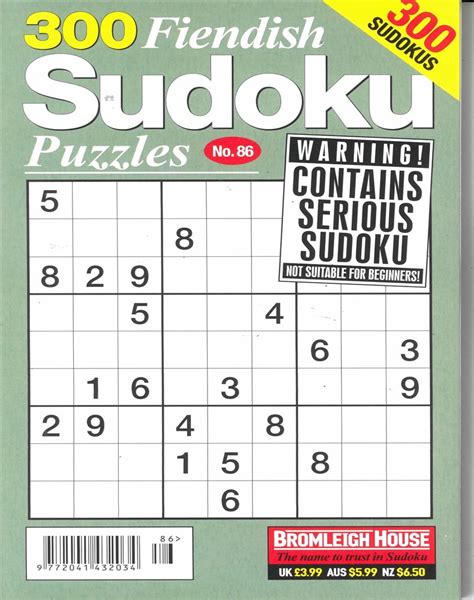 300 Fiendish Sudoku Puzzles Magazine