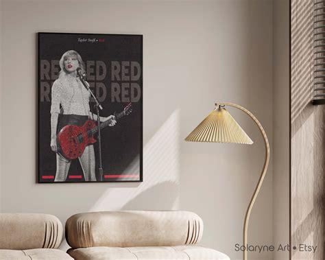 Taylor Swift Poster, Taylor Swift Red Tour Poster, Red Album Art, Gift ...