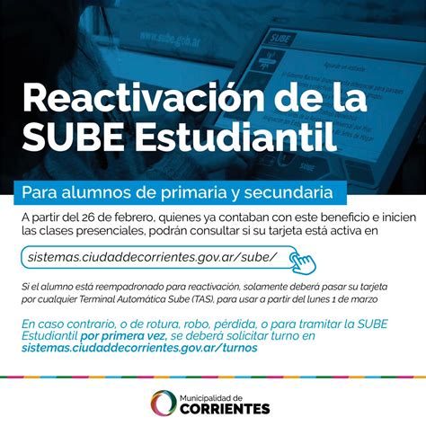 Activar Tarjeta Sube Estudiantil Activartarjetas