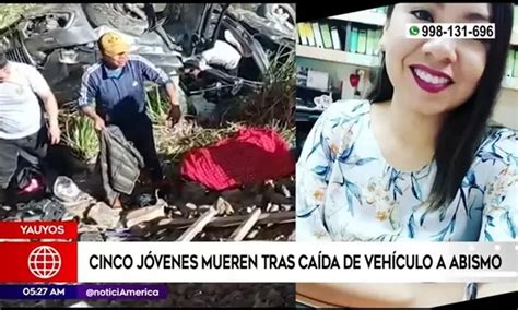 Yauyos Cinco jóvenes mueren tras caída de vehículo a abismo