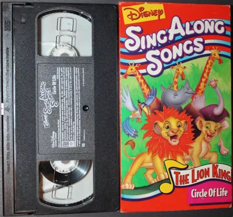 Disney Sing Along Songs The Lion King Circle Of Life Vhs Vg Cond Rare Walt £2 35 Picclick Uk