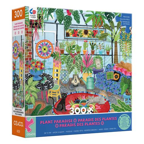 Ceaco Plant Paradise 300 Piece Interlocking Jigsaw Puzzle Walmart