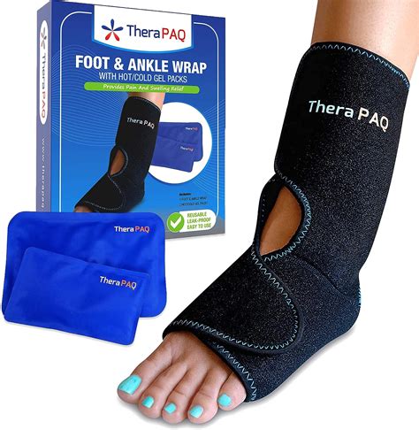 Buy TheraPAQ Ankle Ice Pack Wrap For Injuries Hot Cold Reusable