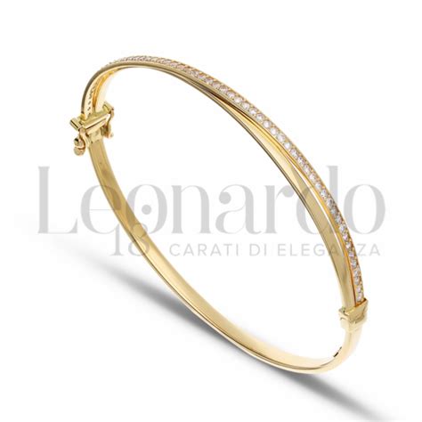 Bracciali Bracciale Rigido Da Donna In Oro Carati Finitura Lucida G