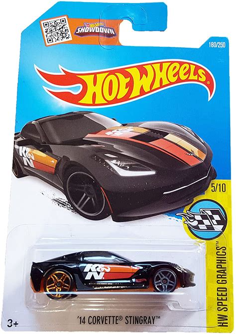 Hot Wheels Hw Speed Graphics Corvette Stingray Black