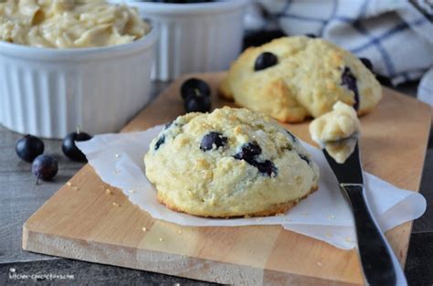 Blueberry Biscuits With Vanilla Honey Butter Kitchen Concoctions