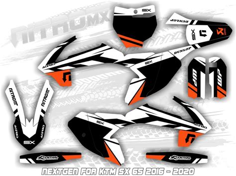 NitroMX Graphic Kit For KTM SX 65 SX65 2016 2017 2018 2019 2020 Decals