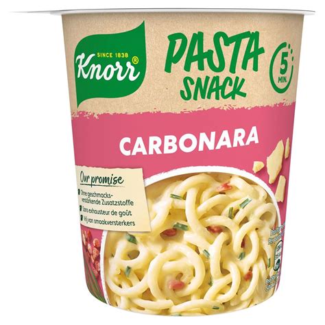 Knorr Instant Snack Pasta Carbonara G Carrefour Site