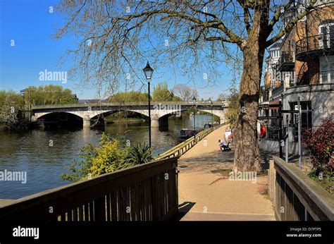 Riverside At Staines On Thames Surrey Stock Photo Alamy