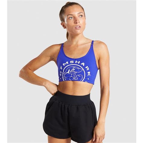 Gym Shark Legacy Fitness Sports Bra Blue