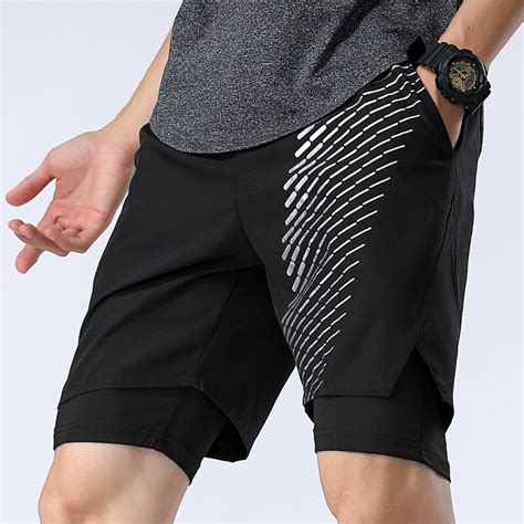 Short De Sport Imprim En Pour Hommes S Chage Rapide Pour Entra