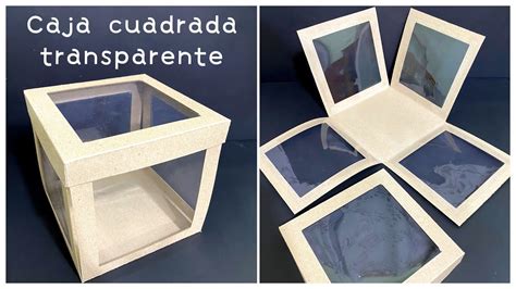 Caja Cuadrada Kraft Con Ventanas Transparente Caja Con Acetato Caja