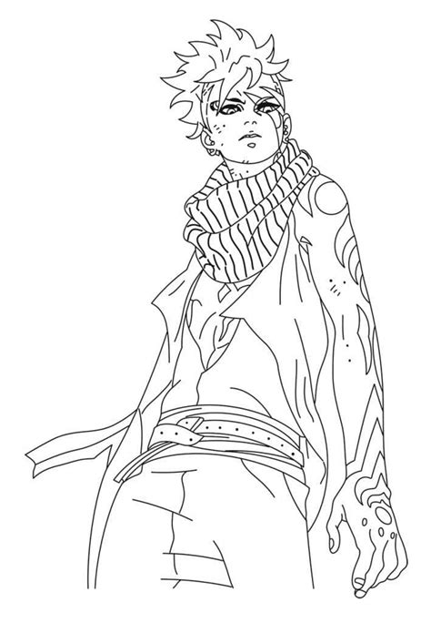 Imprimibles Gratis Kawaki Coloring Pages Kawaki Coloring Pages The